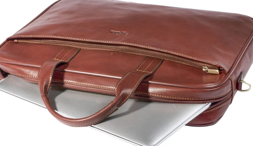 Tony Perotti 1 Compartment Laptop Bag Brun Best