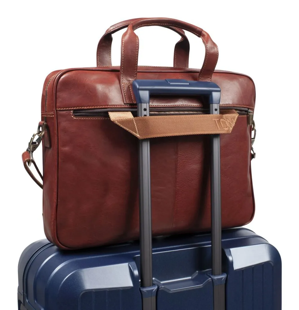 Tony Perotti 1 Compartment Laptop Bag Brun Best