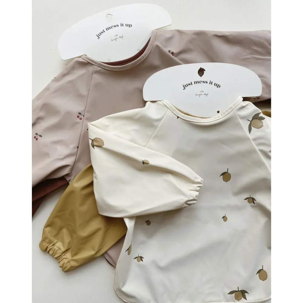 Børn Konges Sløjd 2 PACK DINNER BIB LONG SLEEVE