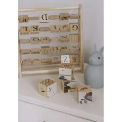 Børn Konges Sløjd ABC WOODEN BLOCK FRAME