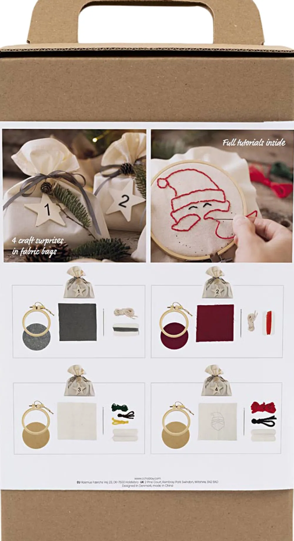 Børn Creativ Company Adventskalender Broderi