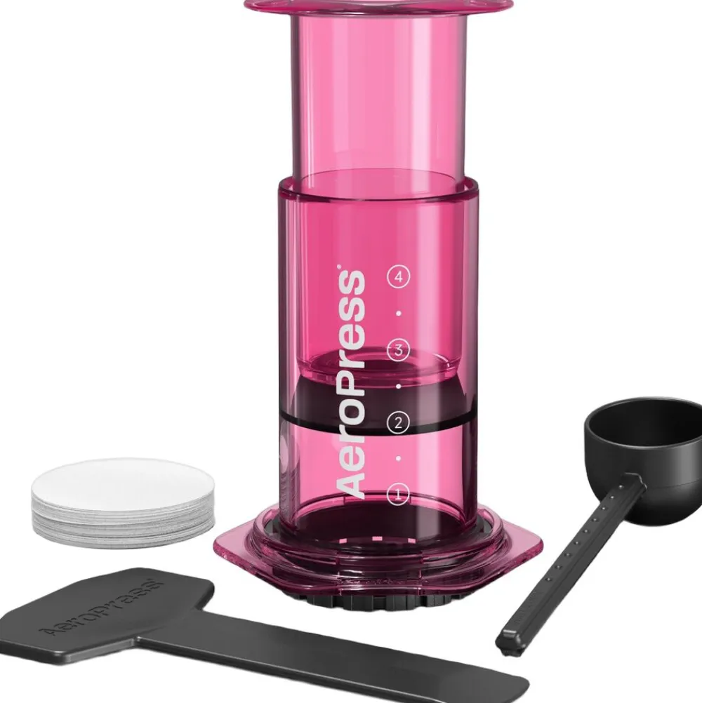 Clear Colors Pink Coffee Press>Aeropress New