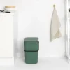 Affaldsspand m/låg sort. kon 25 ltr.>Brabantia Online