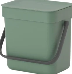 Brabantia Affaldsspand m/låg sort. kon. 3 ltr New
