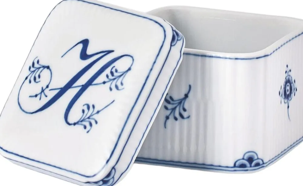 Royal Copenhagen Alfabet bonbonniere, H, 13 cl