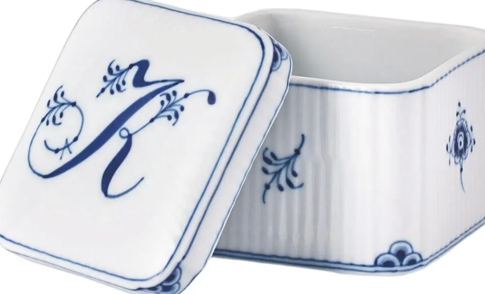 Royal Copenhagen Alfabet bonbonniere, K, 13 cl