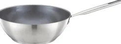 All Steel wok 28 cm u/låg>Fiskars Discount