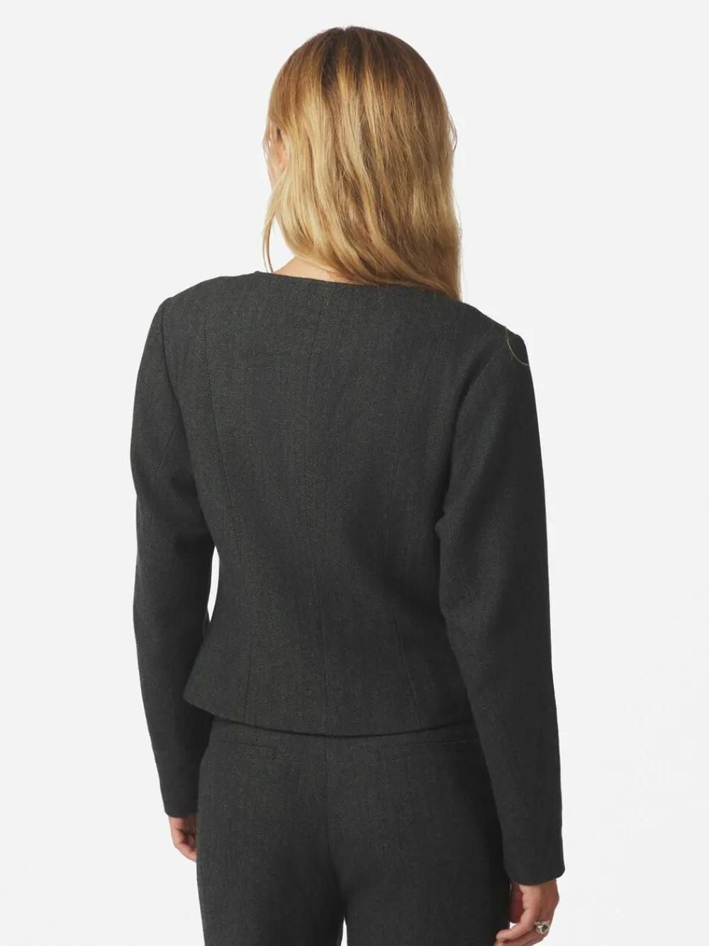 Neo Noir Amanda Herringbone Jacket Antracit New