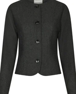 Neo Noir Amanda Herringbone Jacket Antracit New