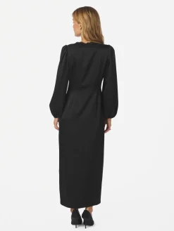 Anio Heavy Sateen Dress>Neo Noir Clearance