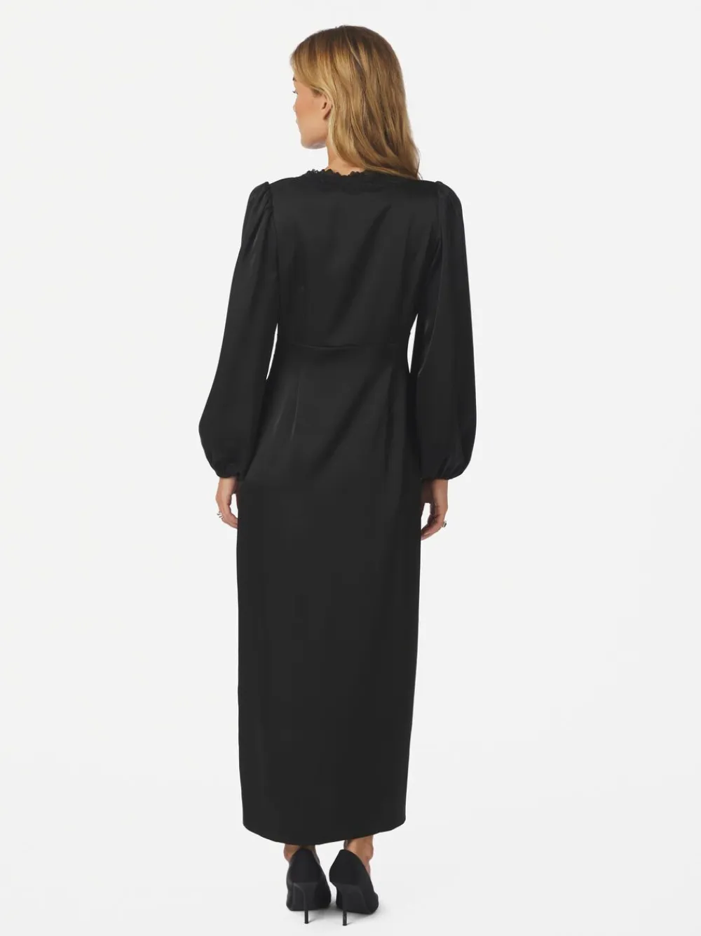 Anio Heavy Sateen Dress>Neo Noir Clearance