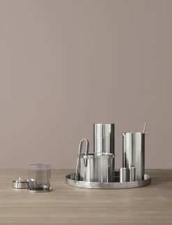 Arne Jacobsen serveringsbakke Ø 33,5 cm steel>Stelton New
