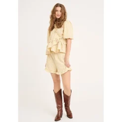 A-VIEW Aulina shorts Pale yellow Discount
