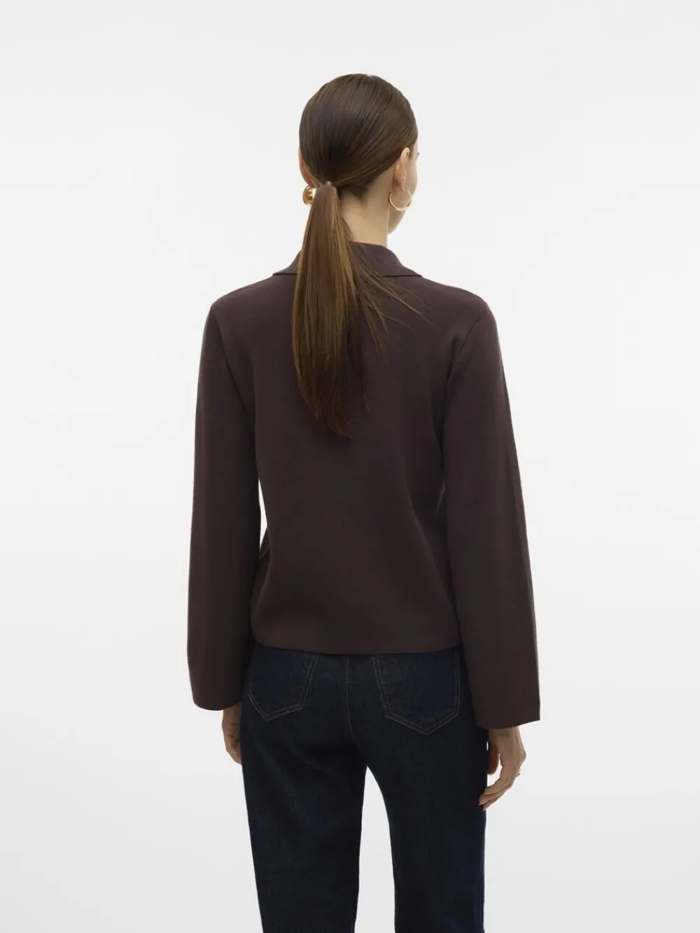 Aware AWHANNA LS KNIT CARDIGAN NOOS Chocolate torte Hot