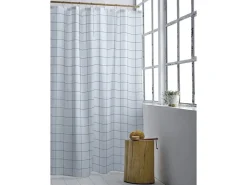 Södahl Badeforhæng 180x200 Vista Linen blue Sale