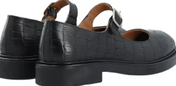 Dame Bianco BIAADDA Mary Jane Croco Embossed Leather