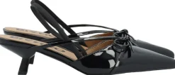 BIAKRISTIN Kitten Heel Bow Slingback Faux Leather><noscript><img width=