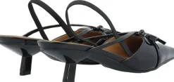 BIAKRISTIN Kitten Heel Bow Slingback Faux Leather><noscript><img width=
