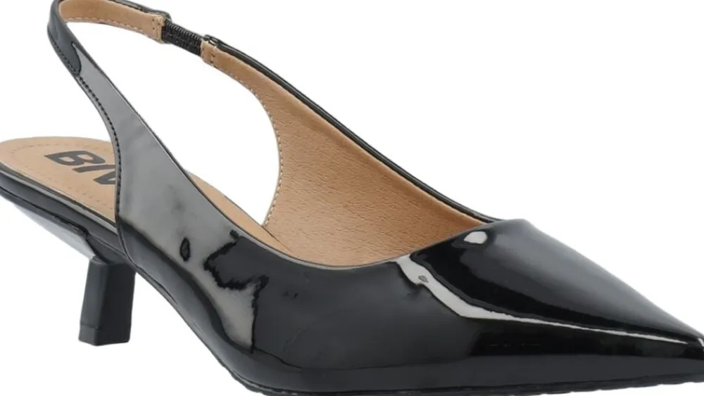 BIAKRISTIN Kitten Heel Slingback Patent>Bianco Best