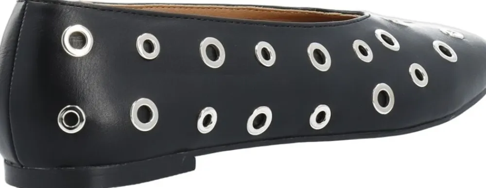 BIALILJA Ballet Flat Studded Faux Leather>Bianco Hot
