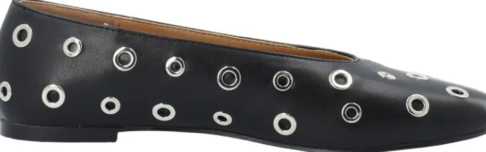 BIALILJA Ballet Flat Studded Faux Leather>Bianco Hot