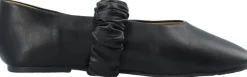 Bianco BIALUNA Scrunchie Ballet Flat Faux Leather Black Clearance