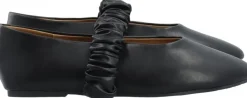 Bianco BIALUNA Scrunchie Ballet Flat Faux Leather Black Clearance
