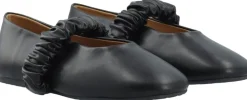 Bianco BIALUNA Scrunchie Ballet Flat Faux Leather Black Clearance