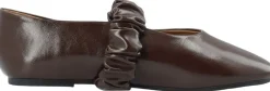 BIALUNA Scrunchie Ballet Flat Faux Leather><noscript><img width=
