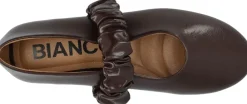 BIALUNA Scrunchie Ballet Flat Faux Leather><noscript><img width=
