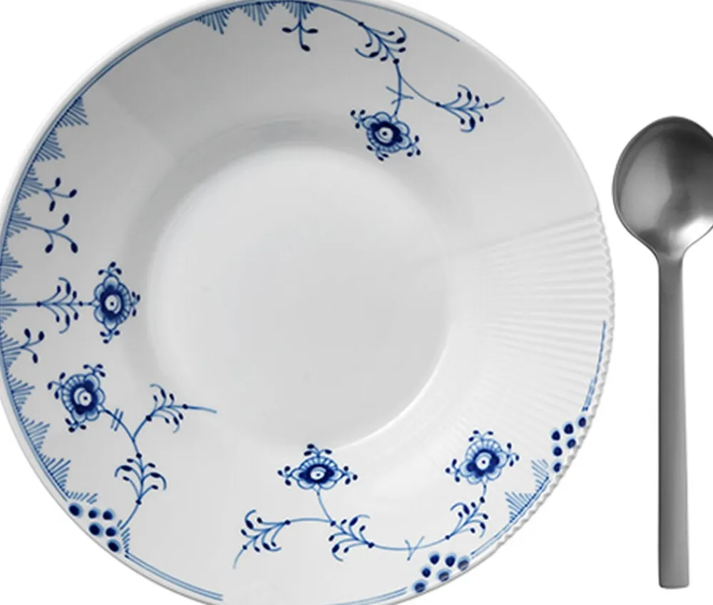 Royal Copenhagen Blå Elements 25 cm. dyb tallerken