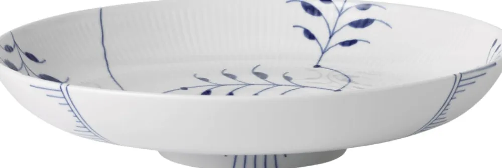 Royal Copenhagen Blå Mega Riflet 34 cm Fad