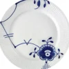 Royal Copenhagen Blå Mega Riflet 22 cm. tallerken