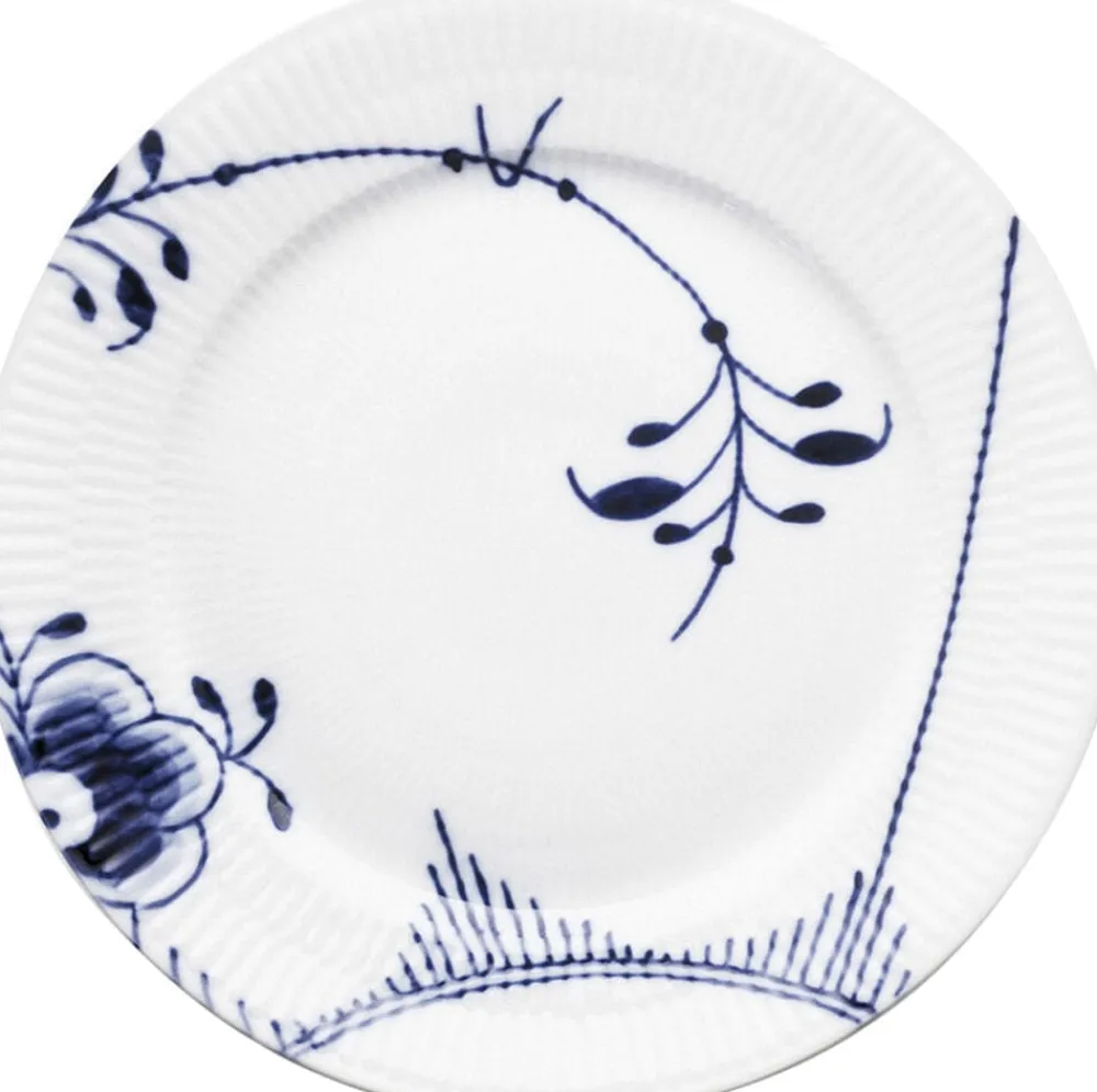 Blå Mega Riflet 27 cm. tallerken>Royal Copenhagen New