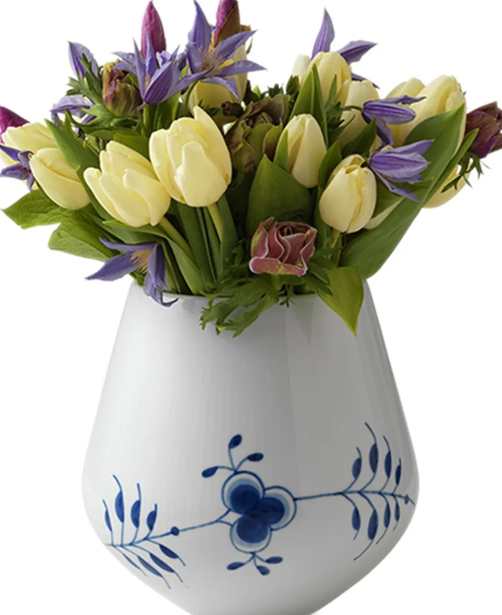 Royal Copenhagen Blå Mega Riflet 20,5 cm. vase Sale