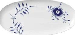 BLÅ MEGA RIFLET AFLANGT FAD 37 CM>Royal Copenhagen New