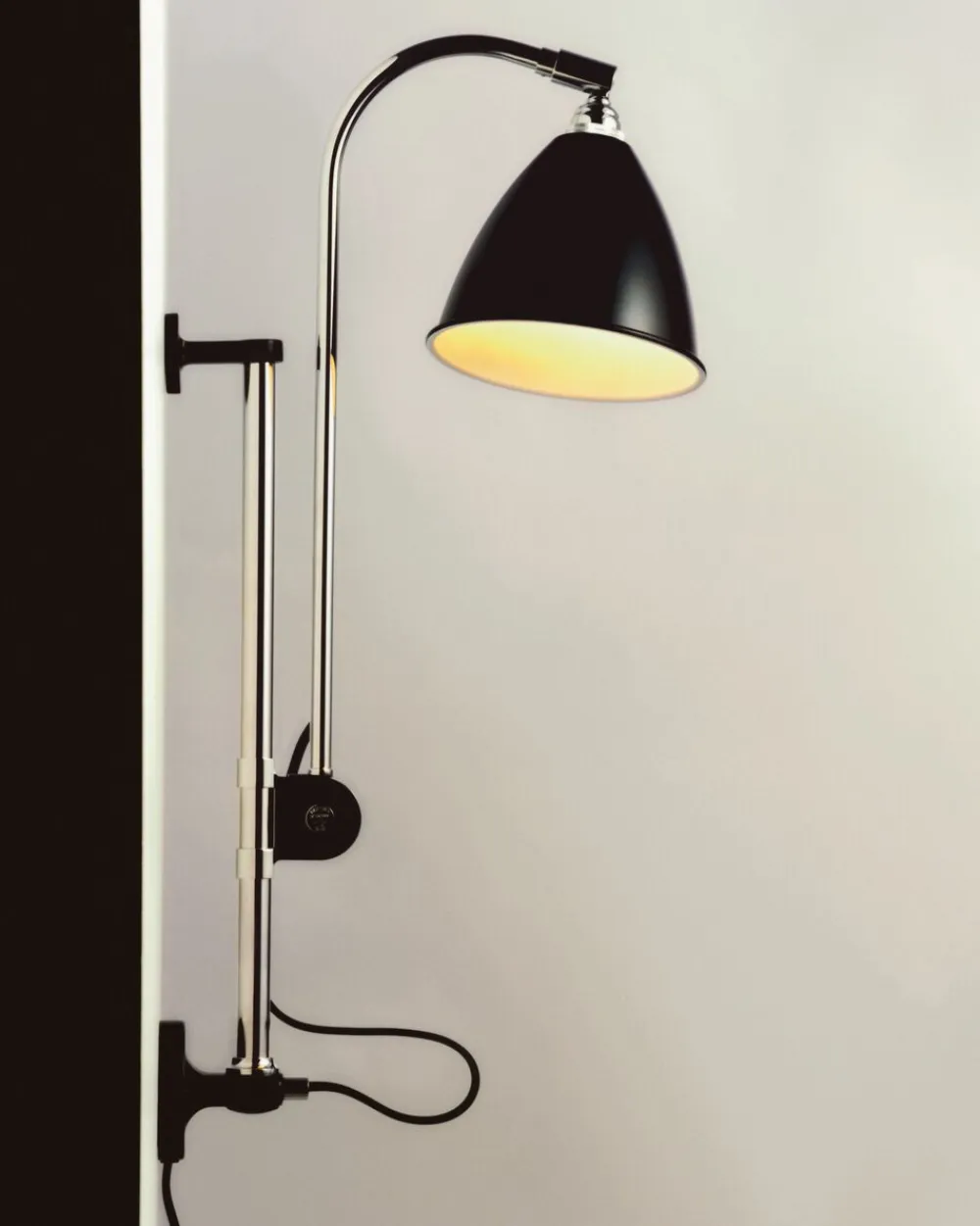Gubi BL5 Wall Lamp 16 all brass parts/charcoal black shade Sale