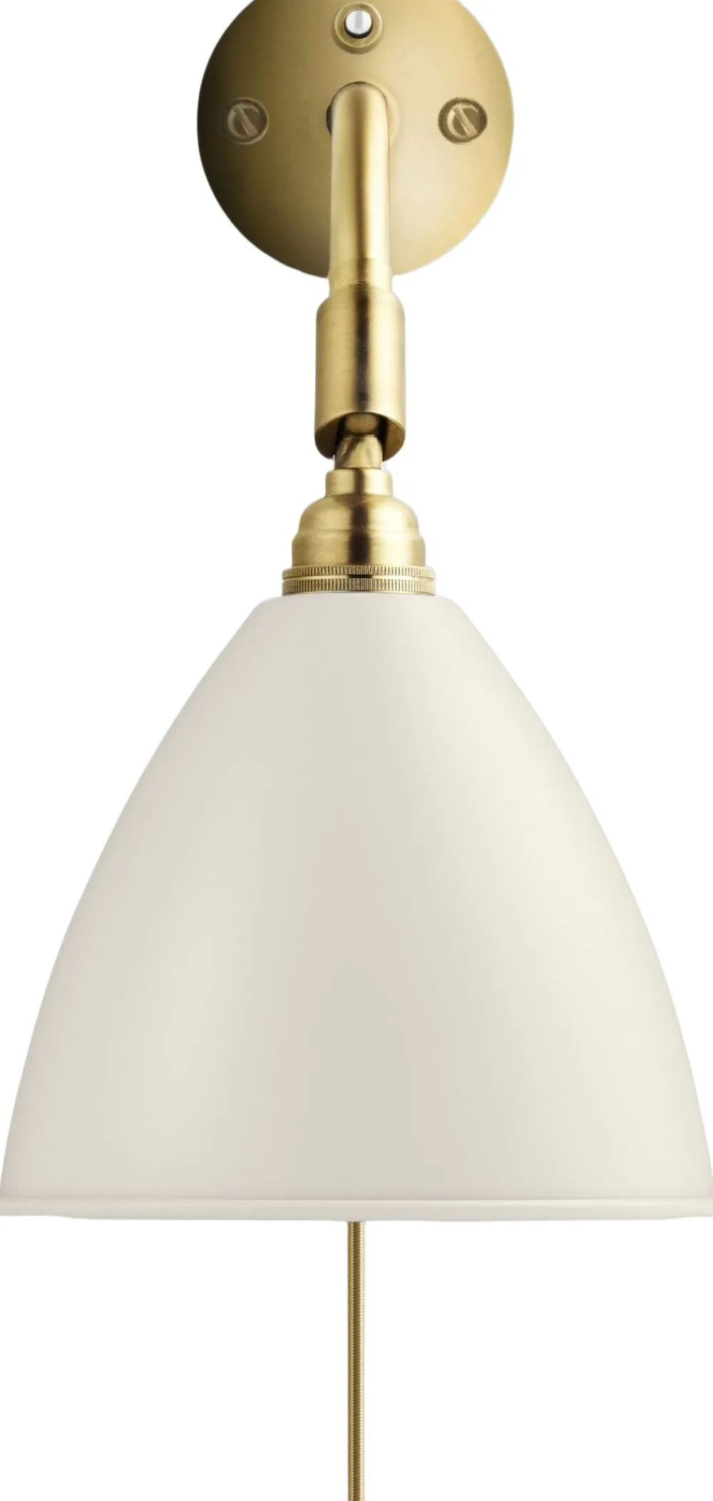 Gubi BL7 Wall lamp bone china/brass switch on backplate Clearance