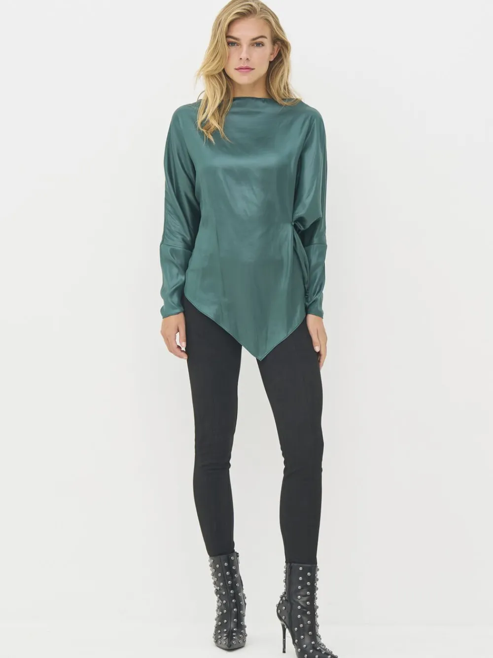 NÜ Denmark Boel Blouse Petrol green Outlet