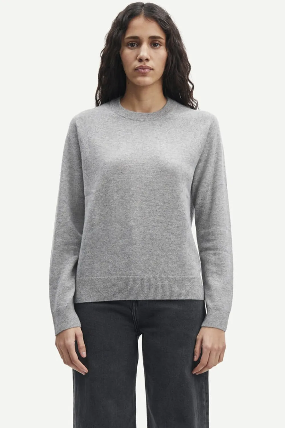 Samsøe Samsøe Boston o-neck 6304 Grey mel. Hot