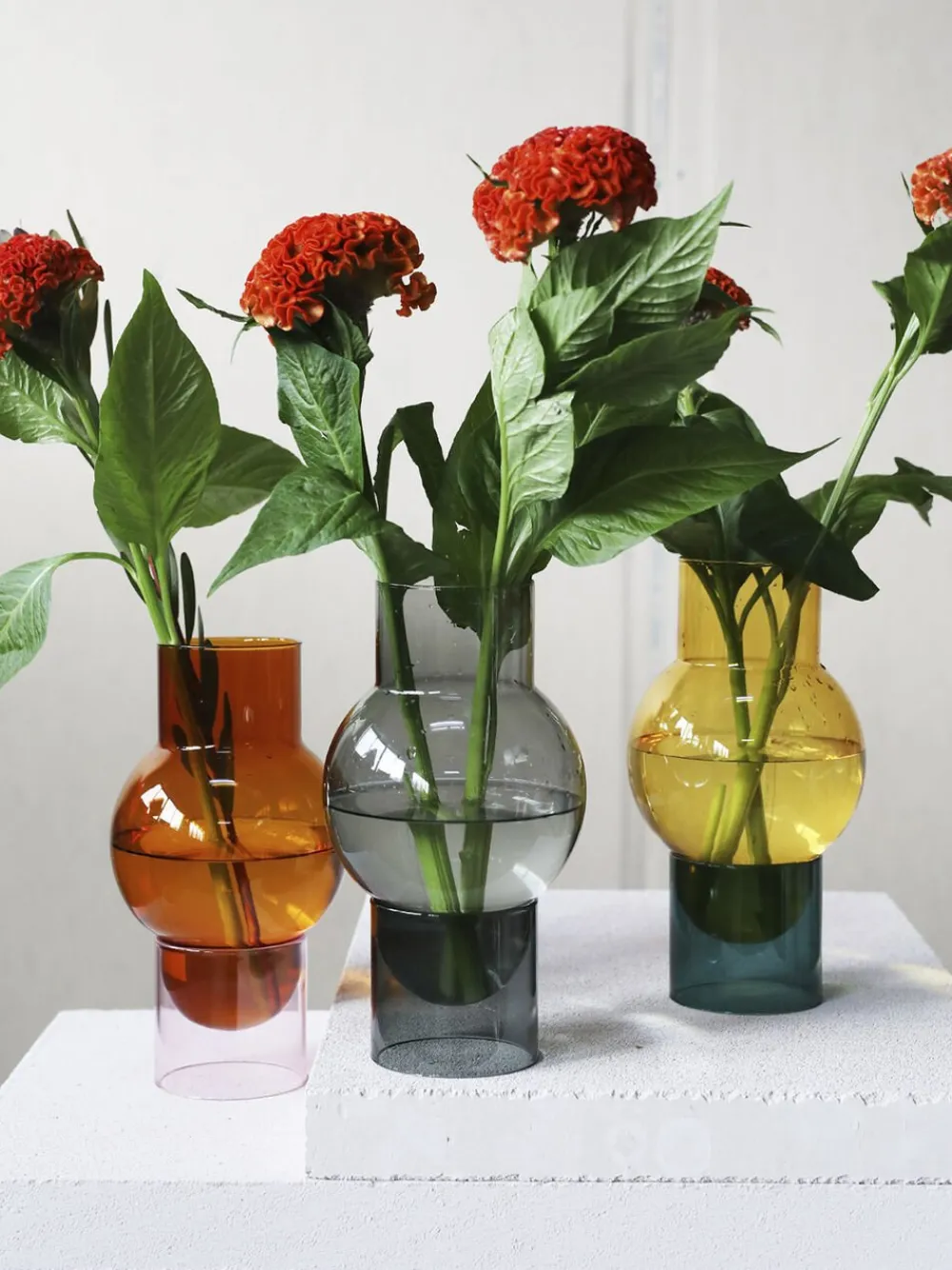 Studio About BUBBLE TUBE, LARGE, AMBER/ROSE, 90270A