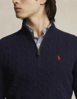 Cable-Knit Wool-Cashmere Sweater><noscript><img width=