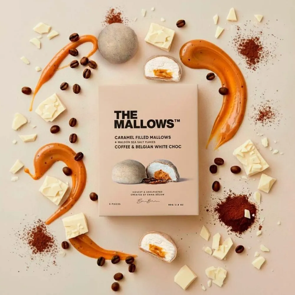 The Mallows Caramel Filled Mallows + Coffee & White Chocolate New