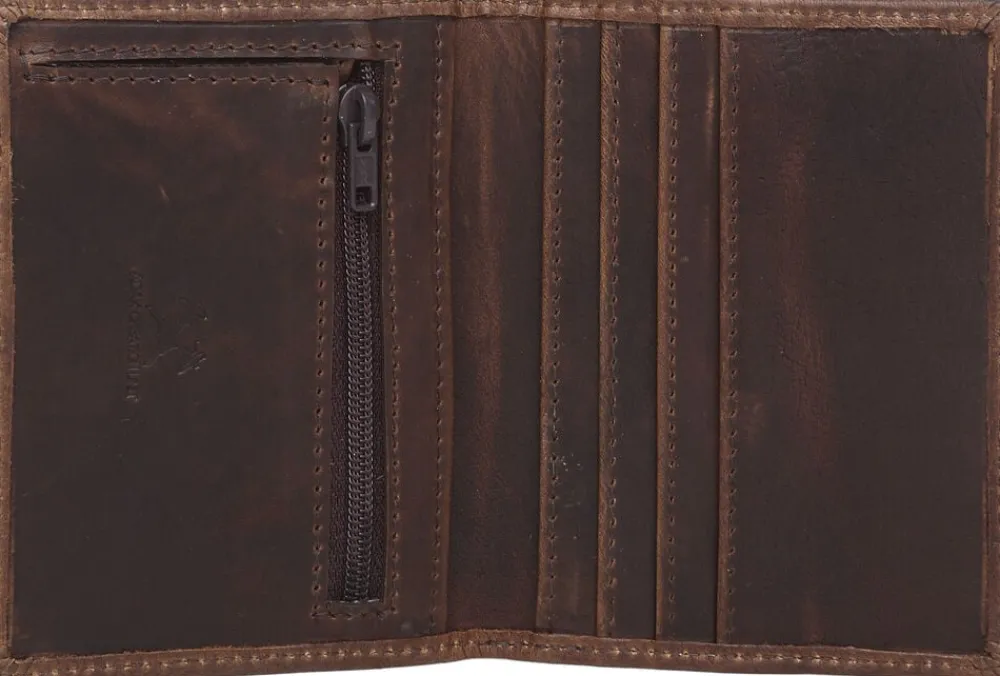 ADAX Catania wallet Julius Mørkebrun Outlet