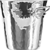Champagnekøler rund 20 x 20 cm Hamret aluminium>Mauviel Online