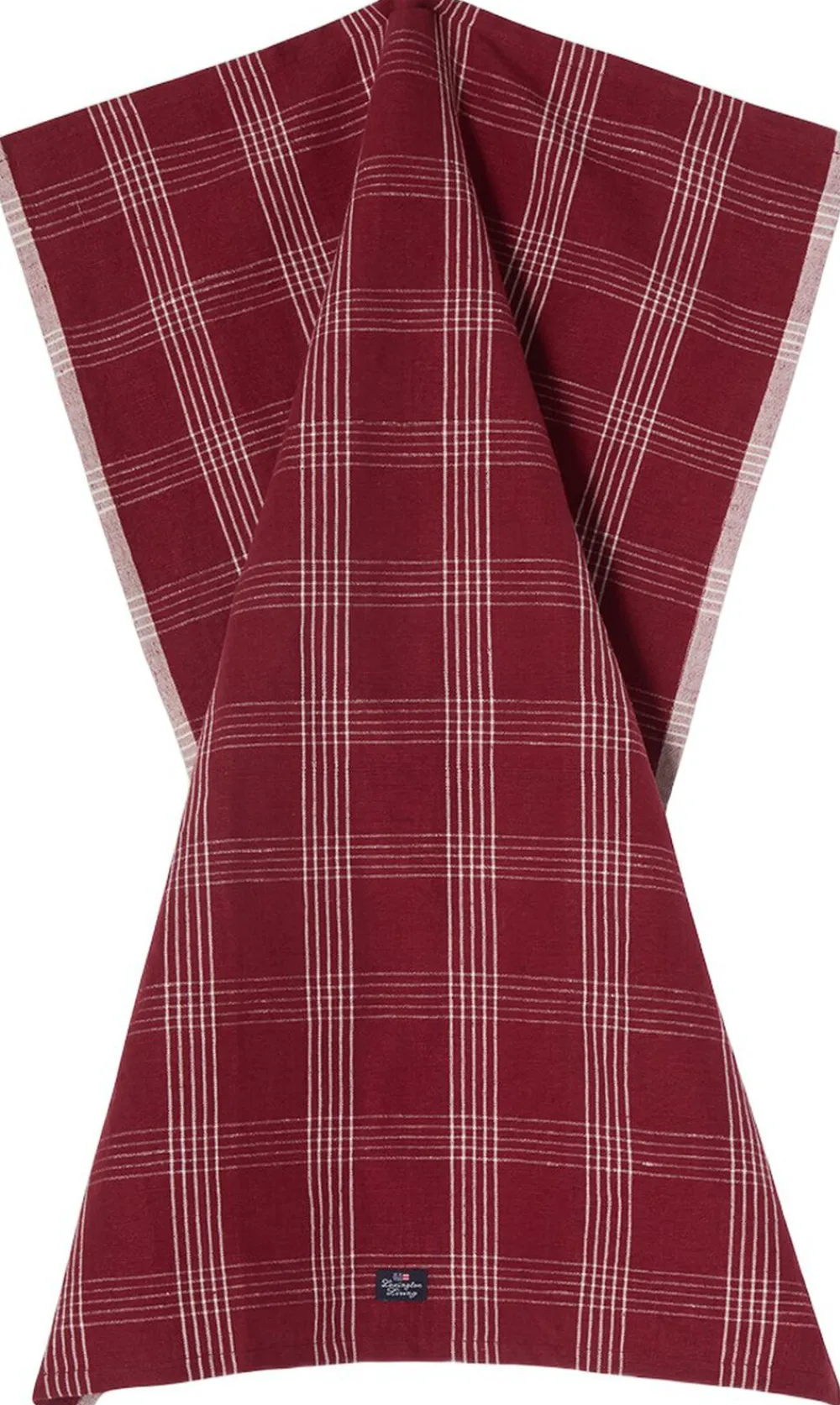 Lexington Checked Linen/Cotton Kitchen Towel New
