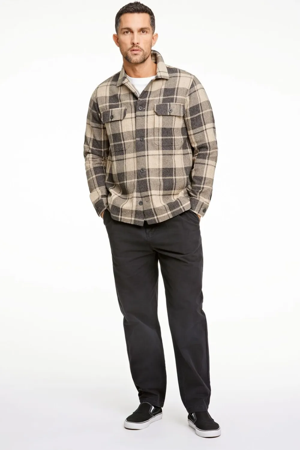 Checked overshirt L/S>Lindbergh Online
