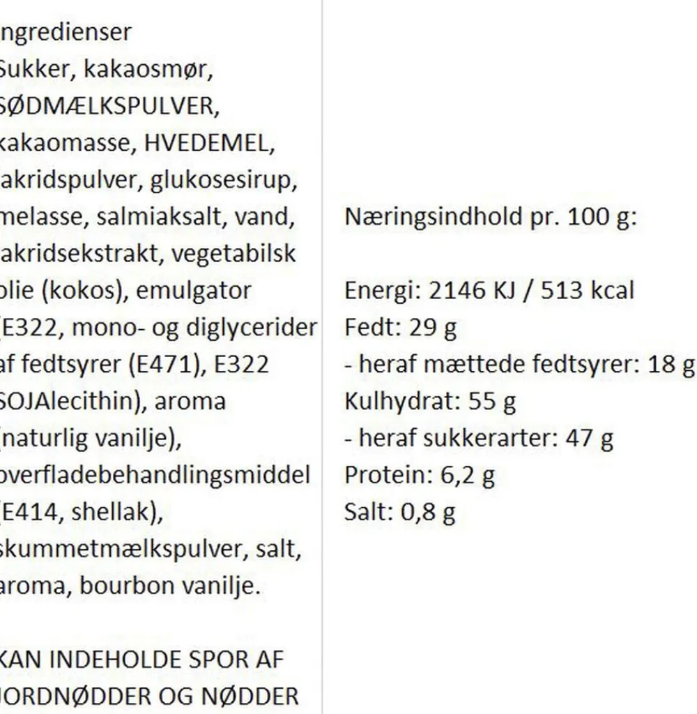 Almuegaarden Choko-lakridser med lakridspulver New
