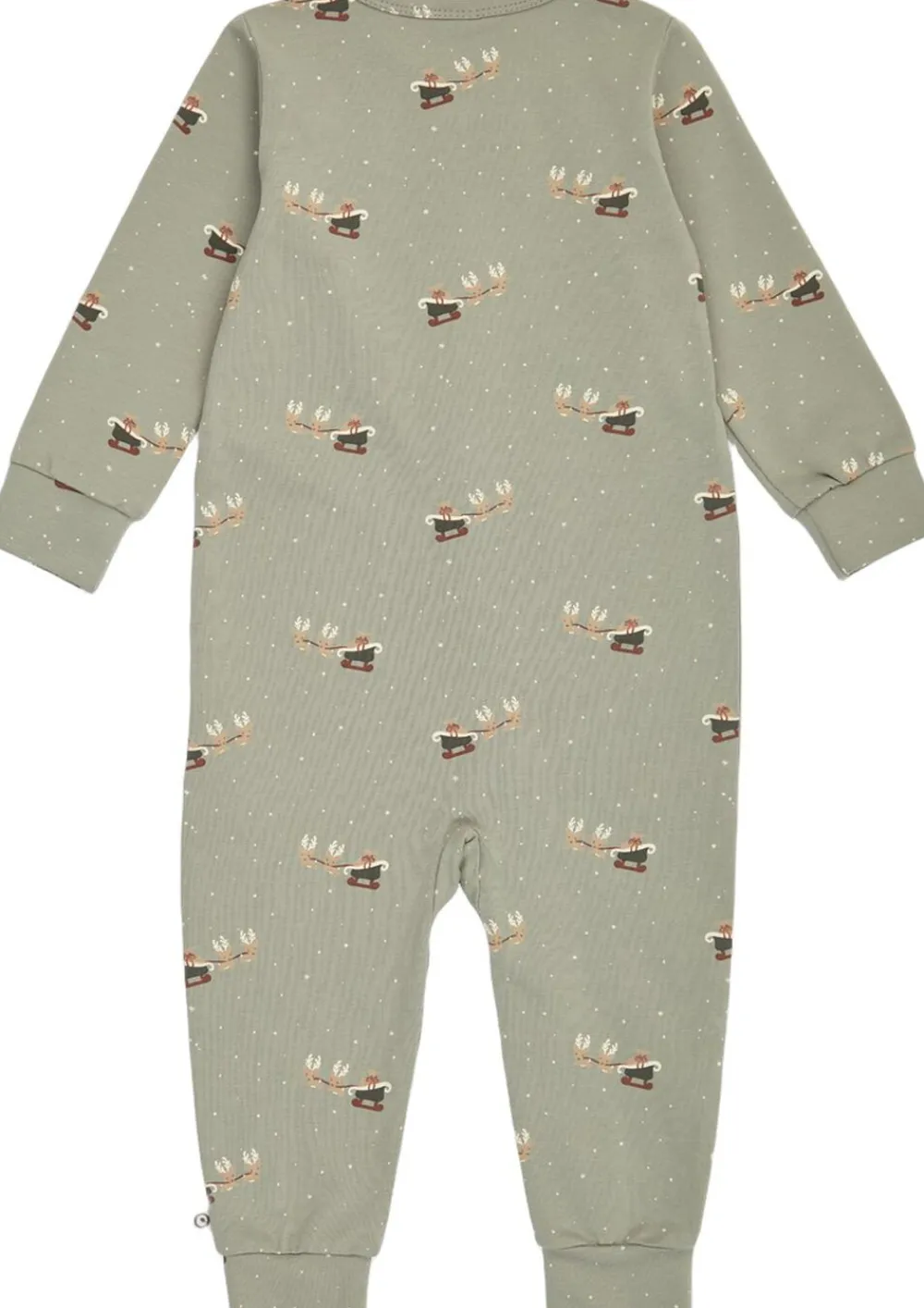 Børn Müsli by Green Cotton Christmas zip bodysuit