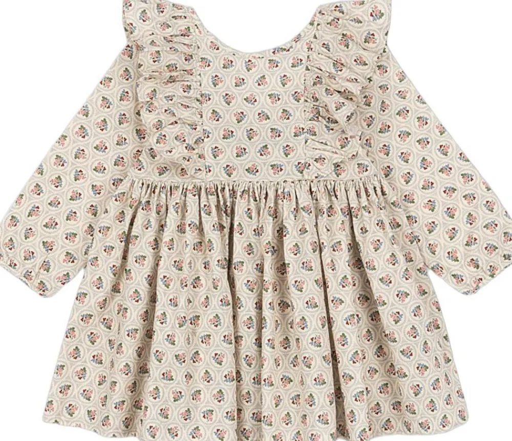 Børn Konges Sløjd CIANNA LS BOW DRESS GOTS